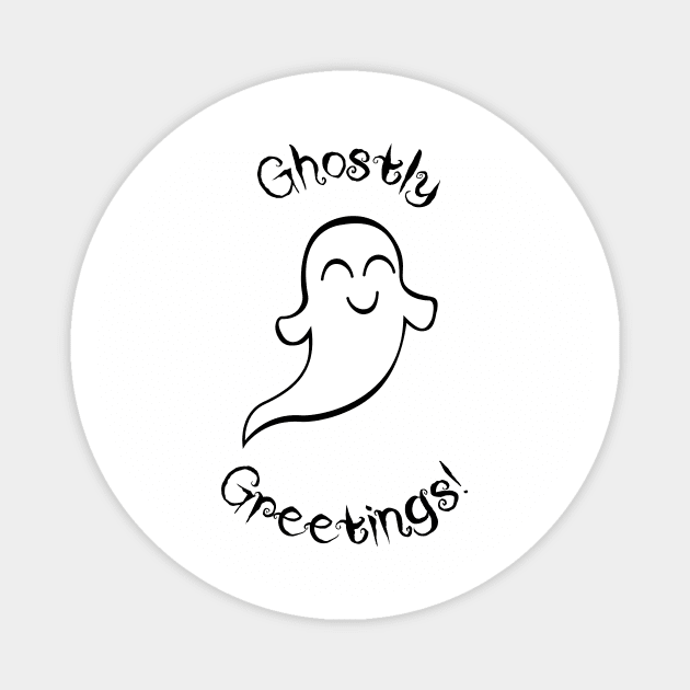 Ghost Greetings Magnet by traditionation